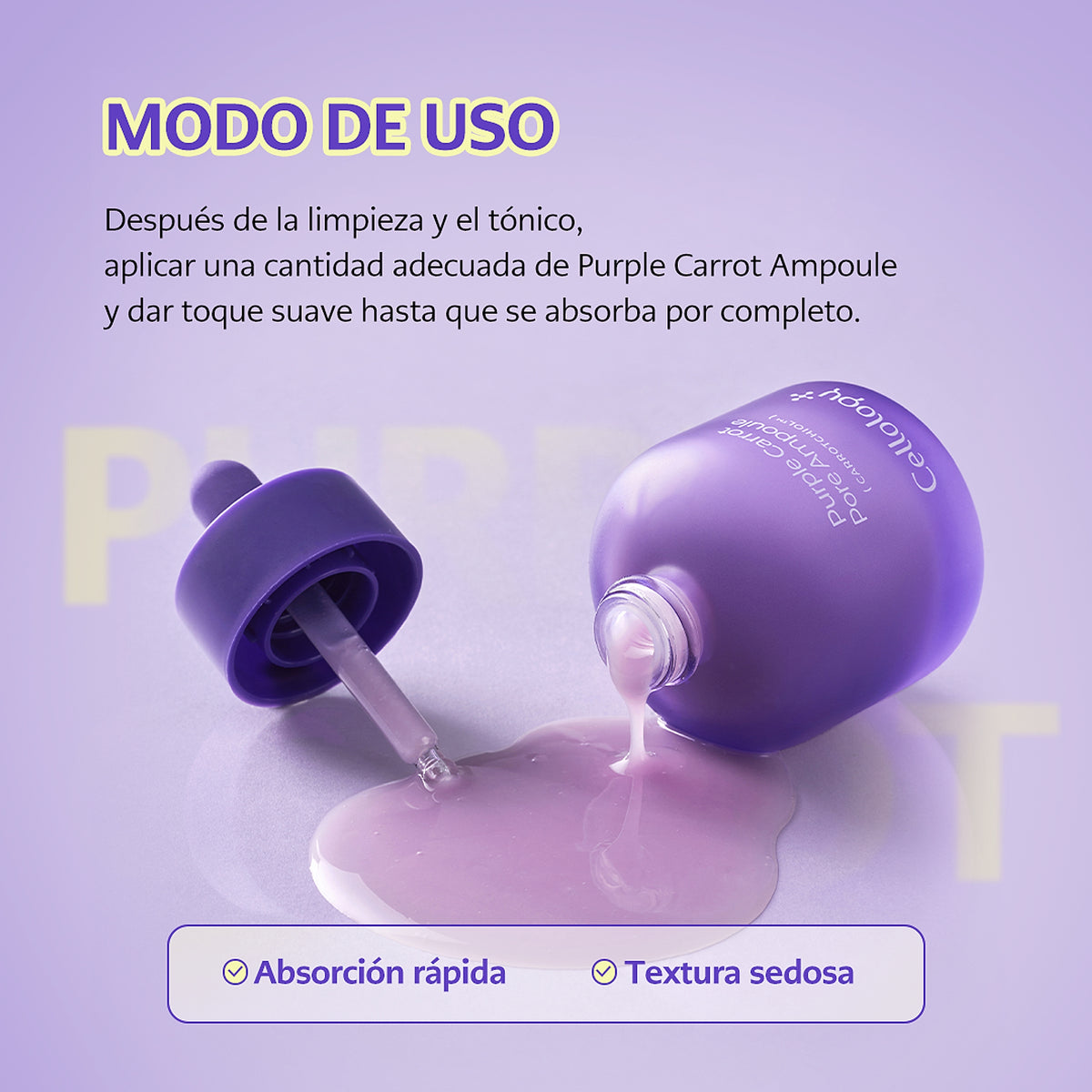 🚀 Cellology Purple Carrot Pore Ampoule 30mL - imagen 8