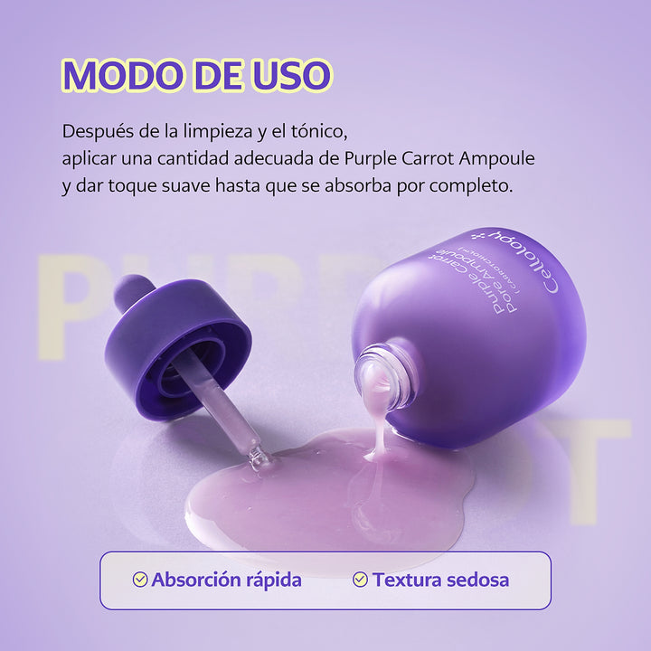 🚀 Cellology Purple Carrot Pore Ampoule 30mL - imagen 8