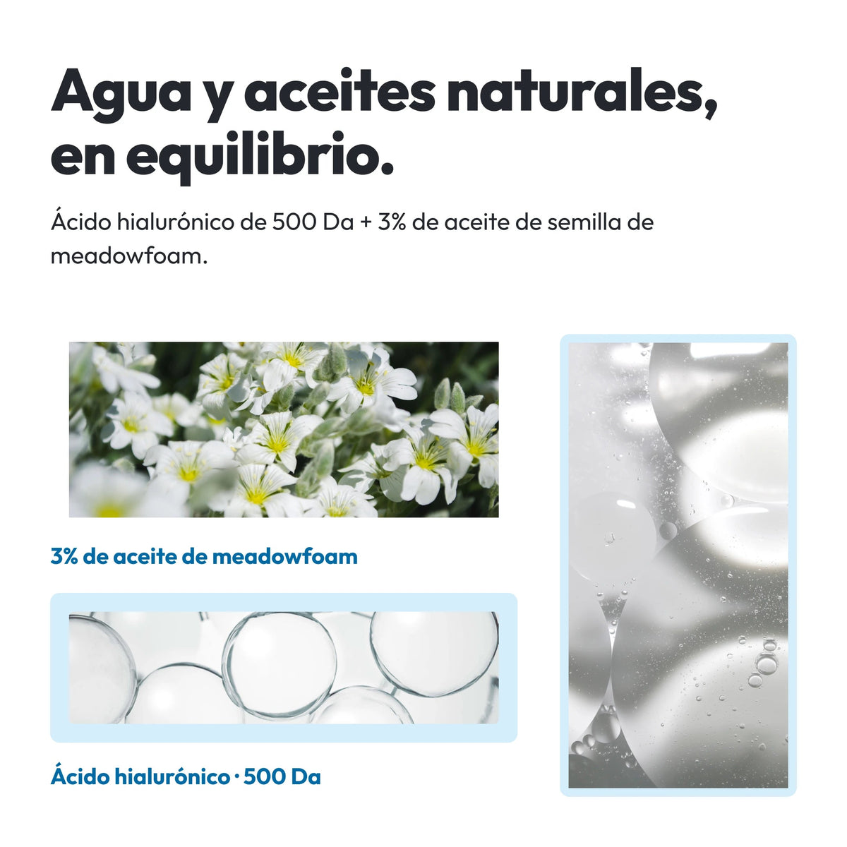 Demaf Here-Oh My First Serum - Light 155 ml · Fórmula · meadowfoam + hialurónico