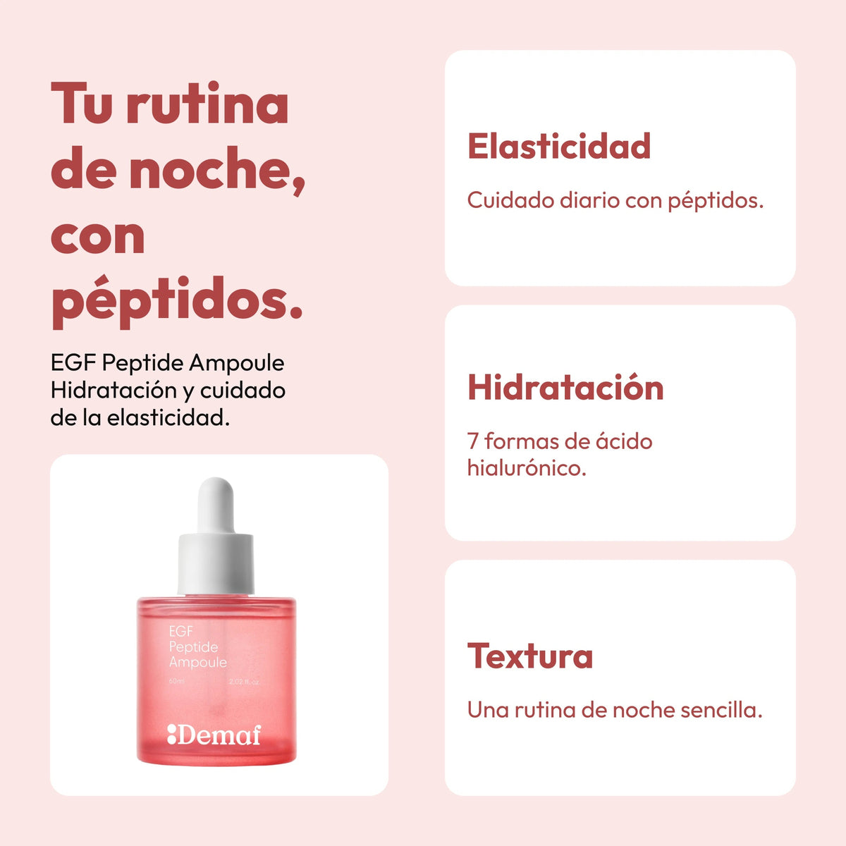 Demaf EGF Peptide Ampoule 60 ml · Tu rutina