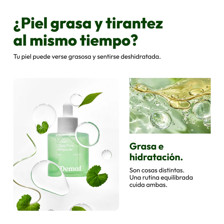 Demaf Green Cica Pore Ampoule 60 ml · Problema