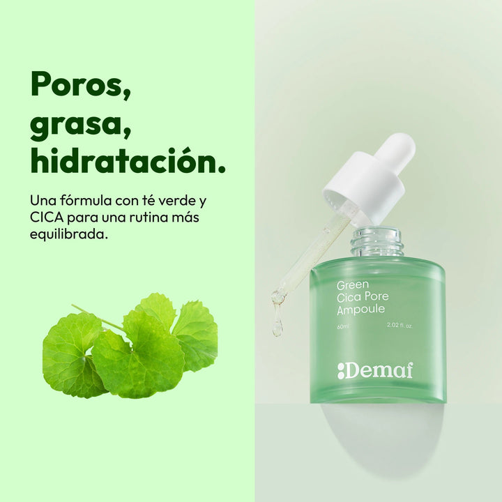 Demaf Green Cica Pore Ampoule 60 ml · Solución