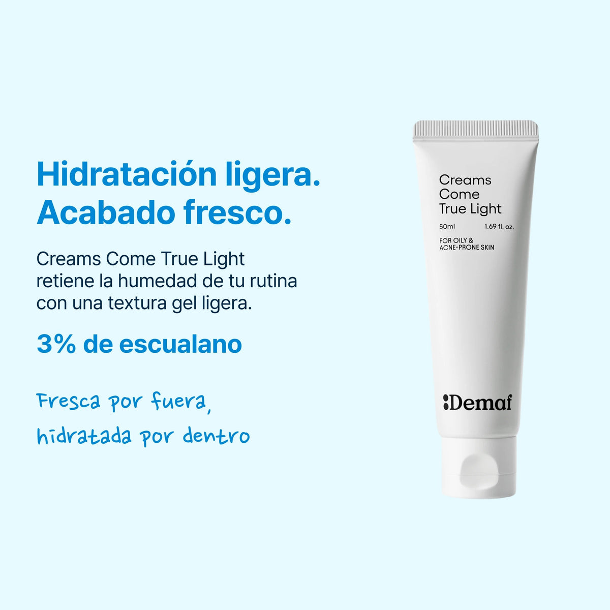 Demaf Creams Come True Squalane Barrier Repair Cream - Light 50 ml · Solución