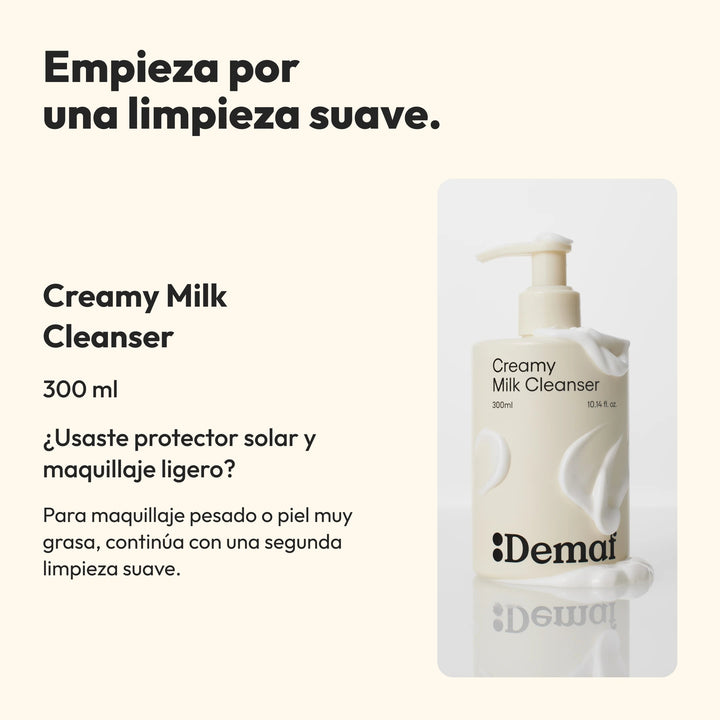 Demaf Creamy Milk Cleanser 300 ml · Elige una limpieza suave