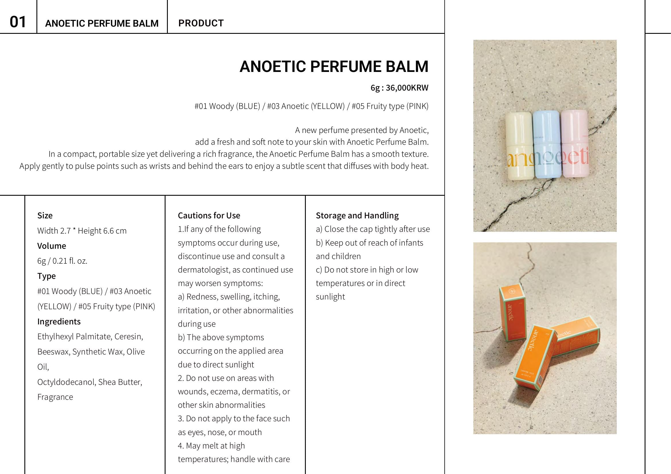 Anoetic Perfume Balm · página 7