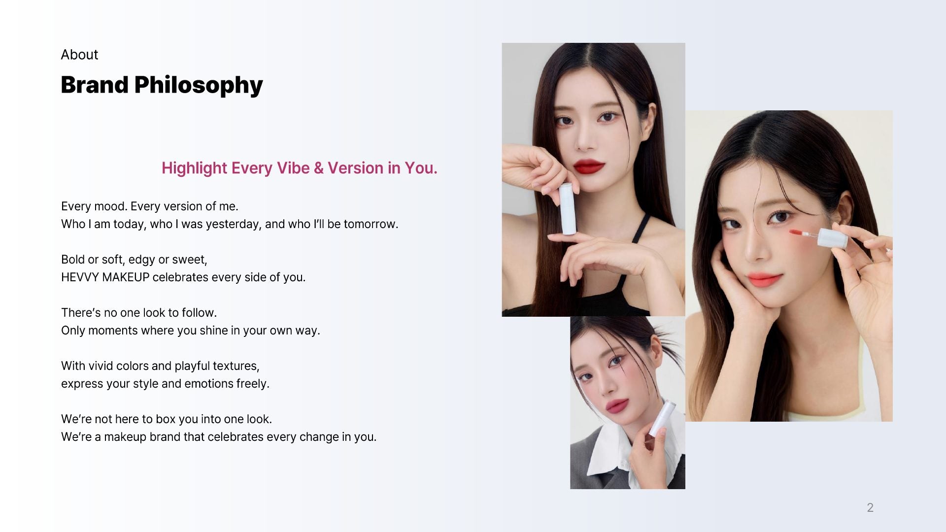 Hevvy Makeup Brand Introduction · página 2