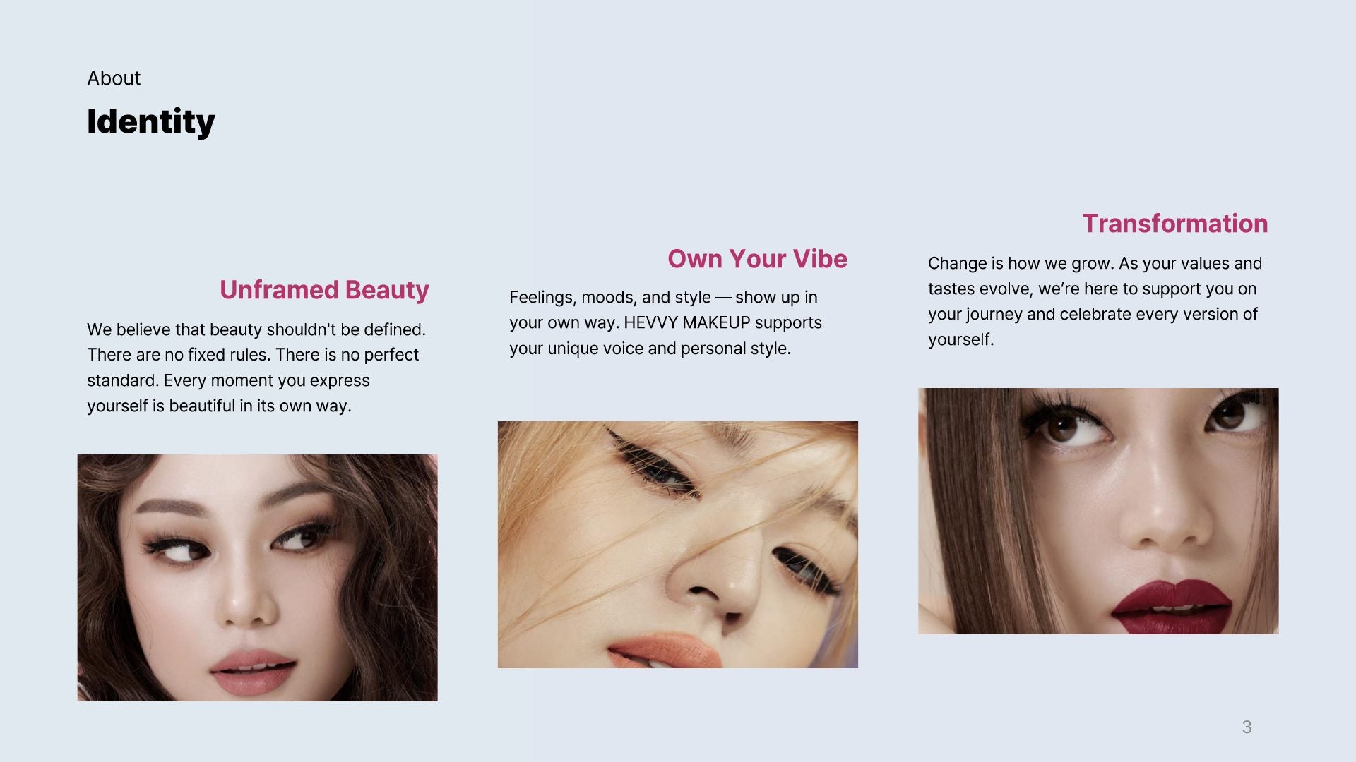 Hevvy Makeup Brand Introduction · página 3