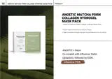 Anoetic Matcha PDRN Collagen Hydrogel Mask Pack · página 1